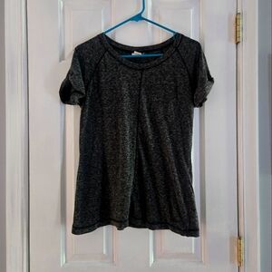 Dark Gray Short Sleeve Top